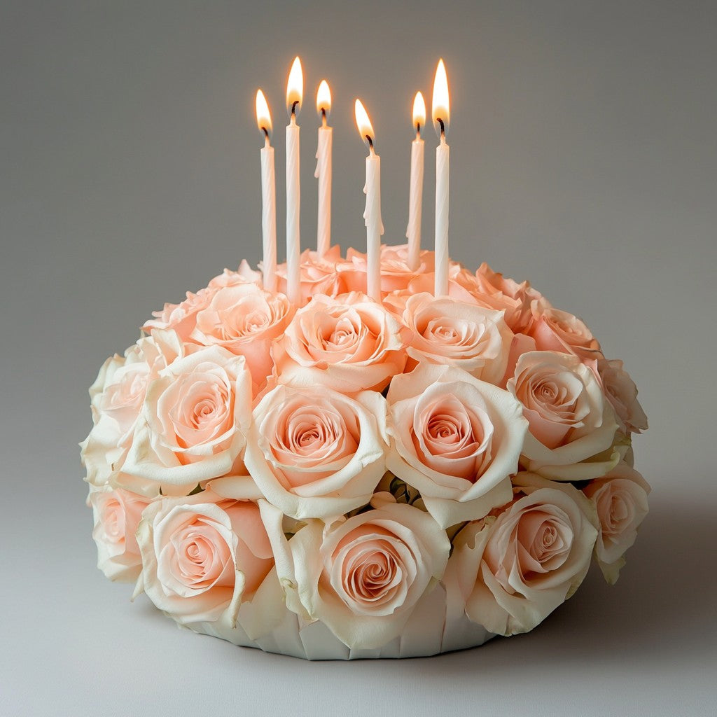Peach Blossom Cake Arrangement