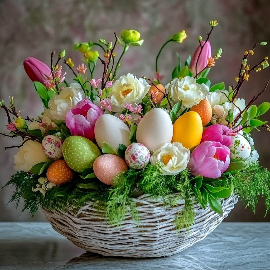 Easter Floral Arrangement from Velvet Boutique: A Beautiful Start to Spring!